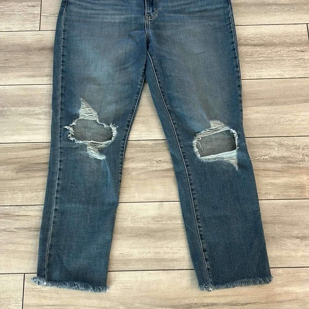 Levi's 724 high rise straight crop jeans size 31
